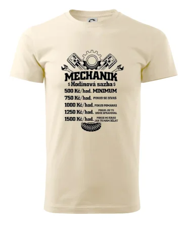 Mechanik - hodinová sazba