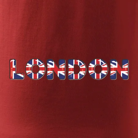 Nápis London vlajka