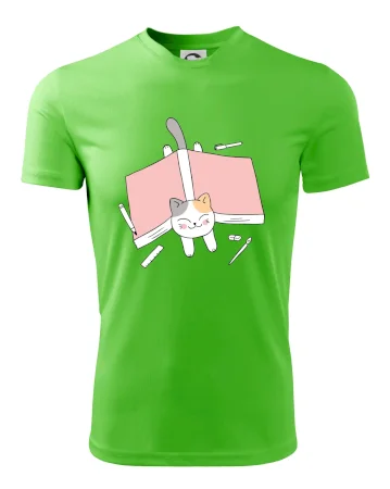 Učení na státnice kočka