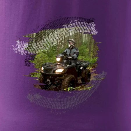 ATV čtyřkolka v lese