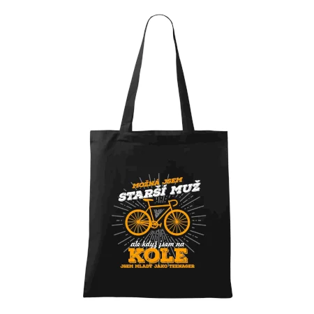 Starší muž - cyklista silniční kolo