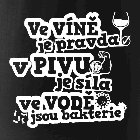 Ve víně je pravda, v pivu síla, ve vodě bakterie