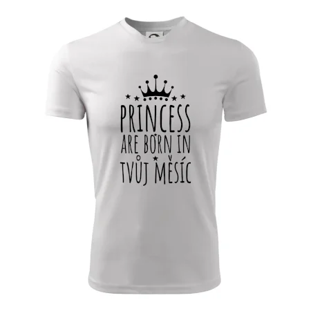 Princesses are born in (vlastní nápis měsíc narození)