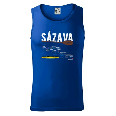 Mapa řeky Sázavy