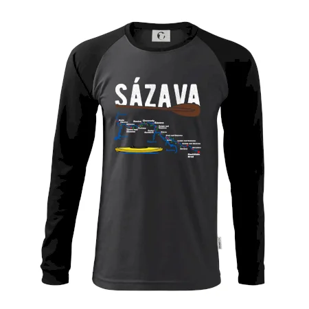 Mapa řeky Sázavy