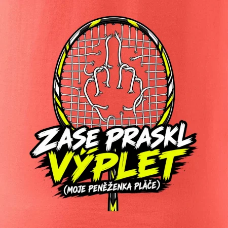 Badminton prasklý výplet