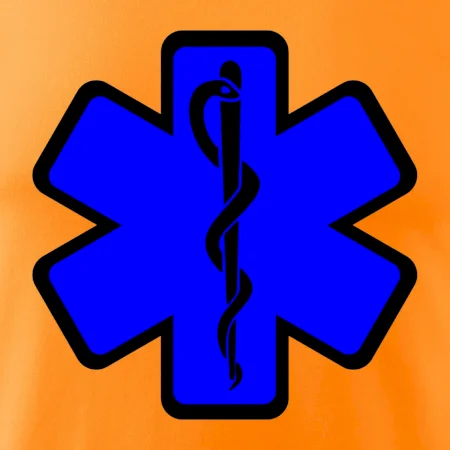 Rescue - Hvězda na prsu +  nápis na zádech