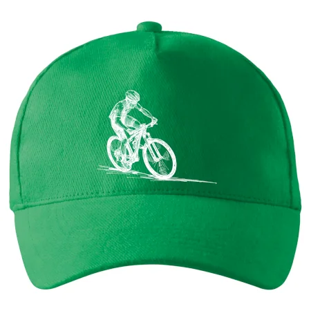 MTB kreslený cyklista