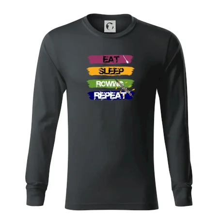 Eat sleep rowing repeat barevné