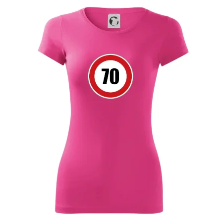 Dopravní značka - omezení rychlosti 70
