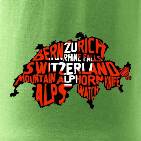 Mapy - názvy měst - Švýcarsko