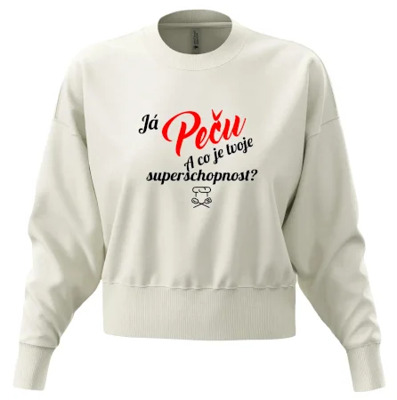 Já peču - tvoje superschopnost? šikmý nápis