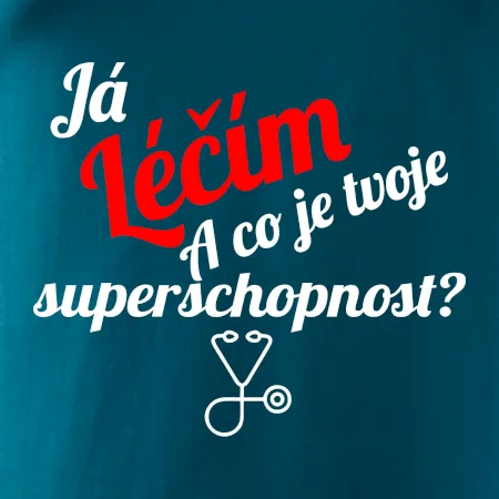Já léčím - tvoje superschopnost? Šikmý nápis