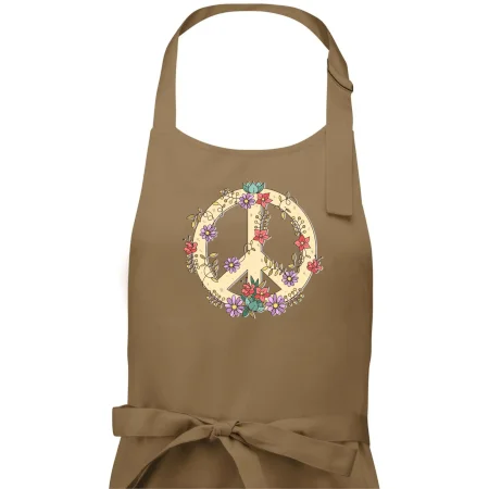 Peace symbol pískový