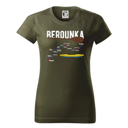Mapa řeky Berounky