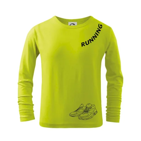 Running nápis šikmo