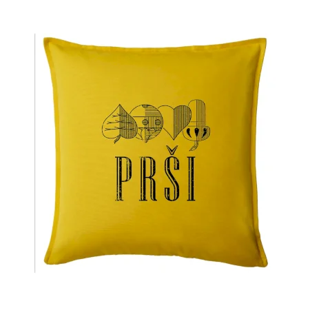 Prší - nápis