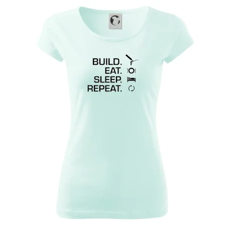 Build eat sleep repeat - montážní pěna