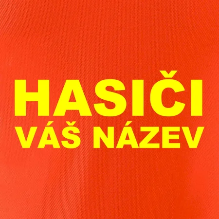 Hasiči - žlutý nápis - váš název sboru