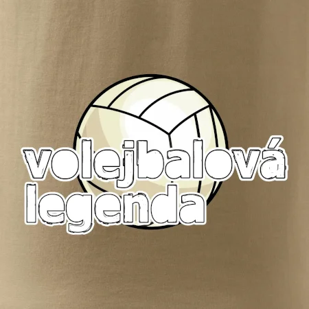 Volejbalová legenda - bílé písmo
