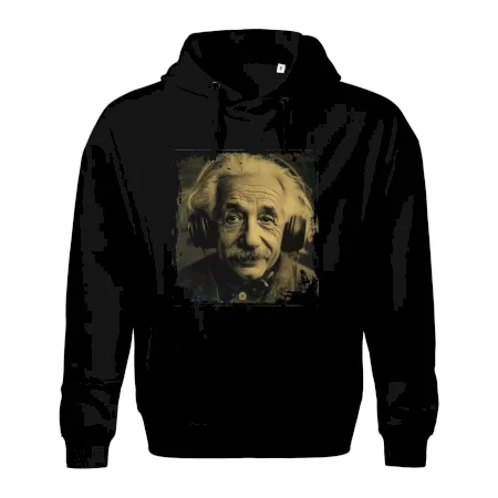 Albert se sluchátky