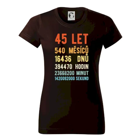 Narozeniny 45 přepočet času