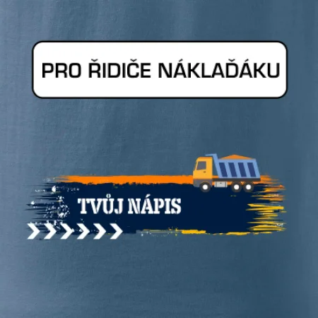 Stavba - vlastní nápis - náklaďák