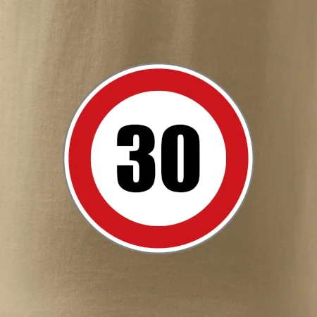 Dopravní značka - omezení rychlosti 30