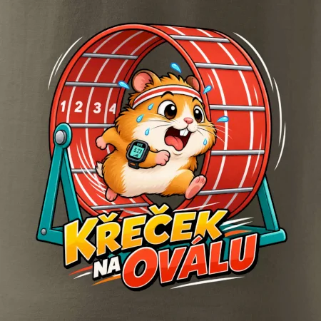 Běžecký křeček na oválu