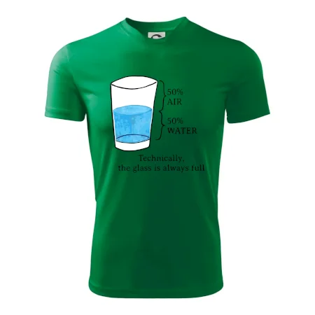 Technically, the glass is always full