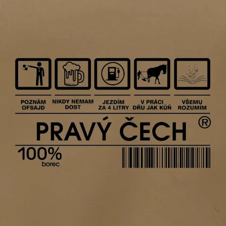 Čárový kód  - Pravý Čech