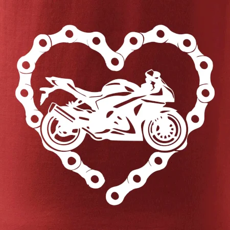 Moto srdce řetěz - silniční
