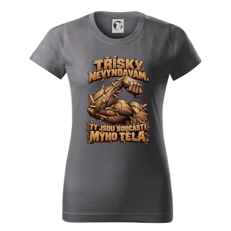 Třísky nevyndavám ty jsou součástí mýho těla - dřevěná paže