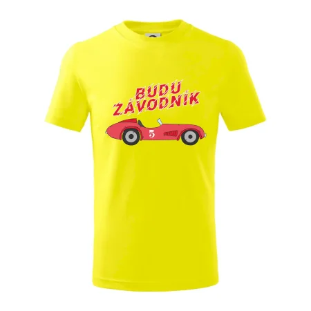 Budu závodník červené staré auto