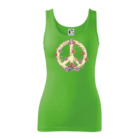 Peace symbol pískový