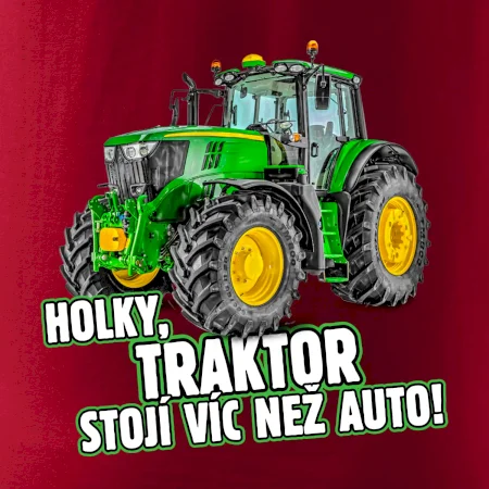 Holky, traktor stojí víc než auto