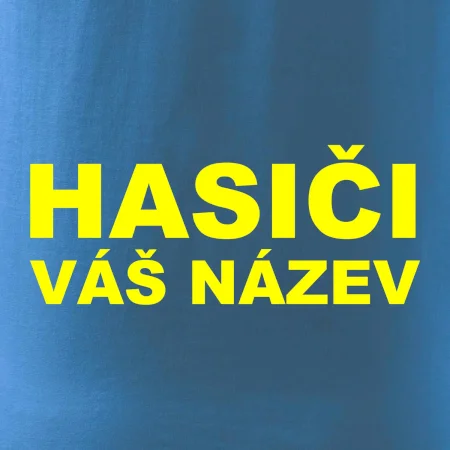 Hasiči - žlutý nápis - váš název sboru