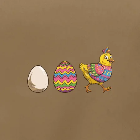 Evoluce vajíčka - velikonoce - slepice