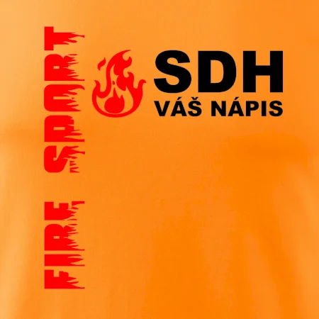 SDH nápis (oheň, firesport, název sboru - vlastní nápis)