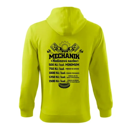 Mechanik - hodinová sazba