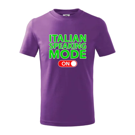 Italian speaking mode - ON