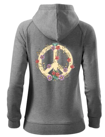 Peace symbol pískový