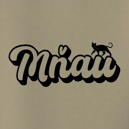Mňau nápis
