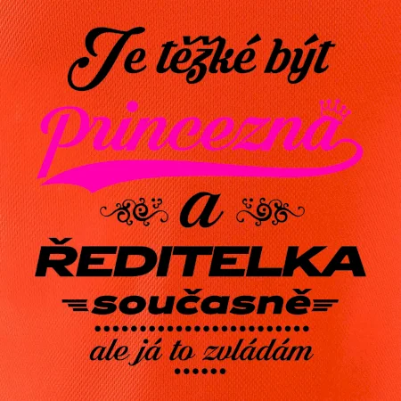 Je těžké být princezna - ředitelka