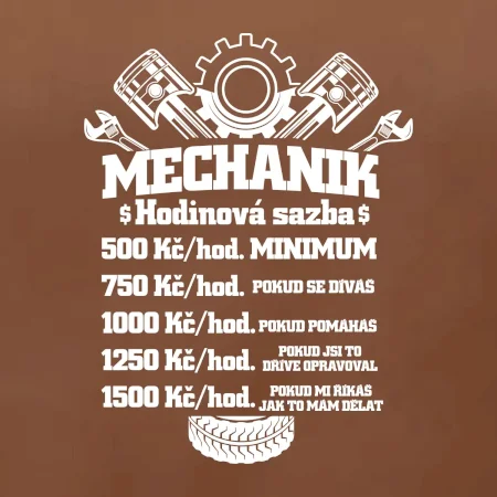 Mechanik - hodinová sazba