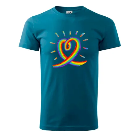 Srdce pride duha kreslená