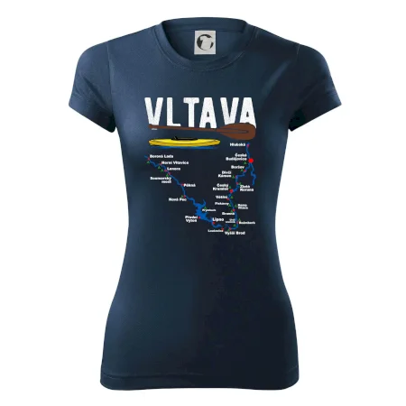 Mapa řeky Vltavy