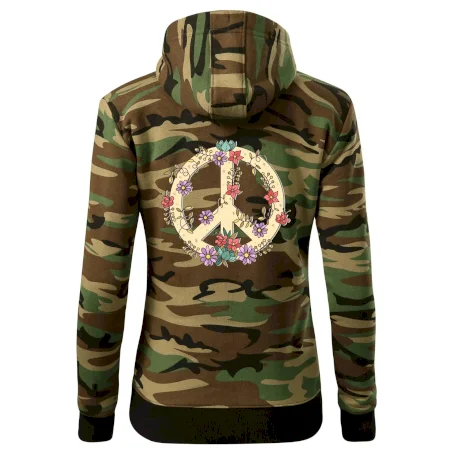 Peace symbol pískový