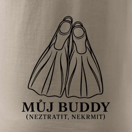 Můj buddy dvě překřížené potápěčské ploutve