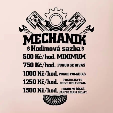 Mechanik - hodinová sazba